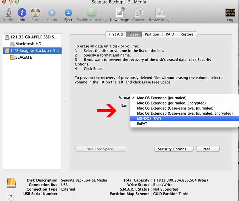 format flash for mac and windows